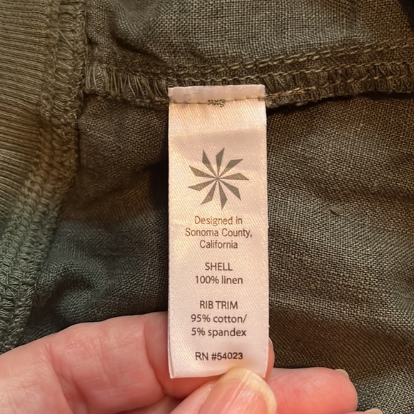 Hunter Green Linen Skirt - Picture 8 of 11